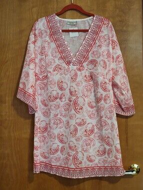 Lulla Collection Pink Paisley Cover Up Dress